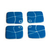 Egyptian Blue Mod Squad Coaster Set