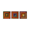 Log Cabin Square Triptych