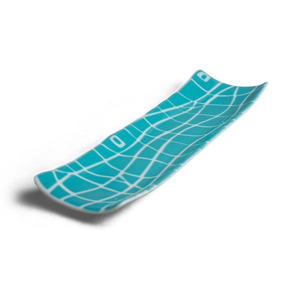 Turquoise and White Mod Squad Tray