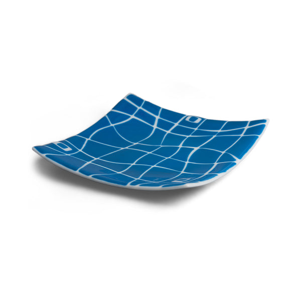 Egyptian Blue and White Square Mod Squad Bowl