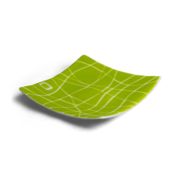 Spring Green and White Square Mod Squad Bowl