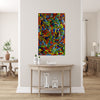 Large Abstract Mardi Gras Wall Panel (Cobalt Blue)