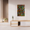 Large Abstract Mardi Gras Wall Panel (Red)